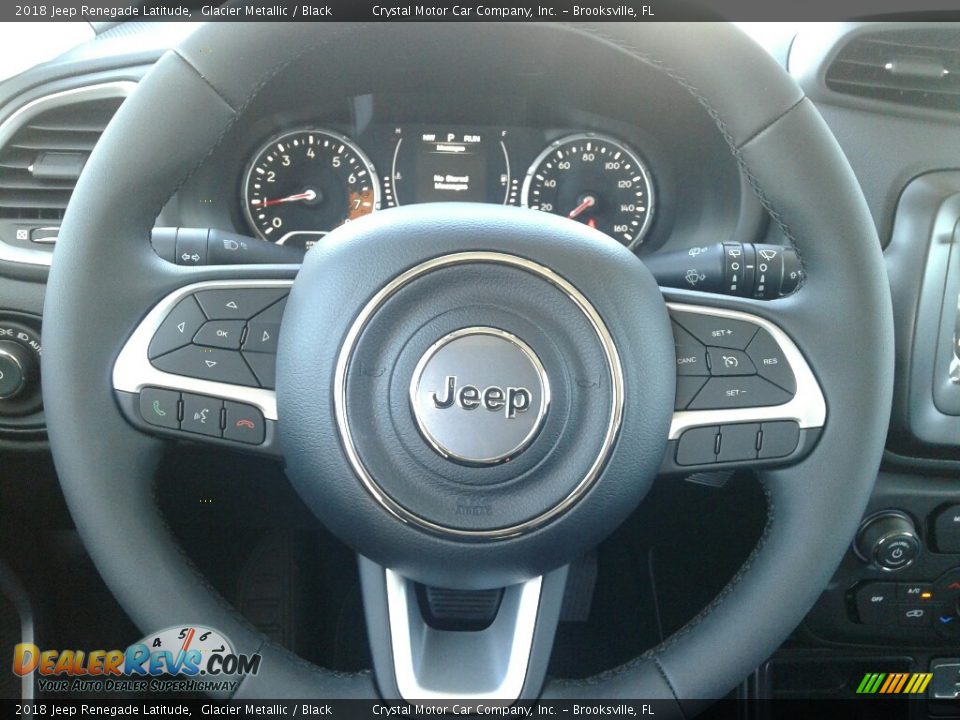 2018 Jeep Renegade Latitude Glacier Metallic / Black Photo #14