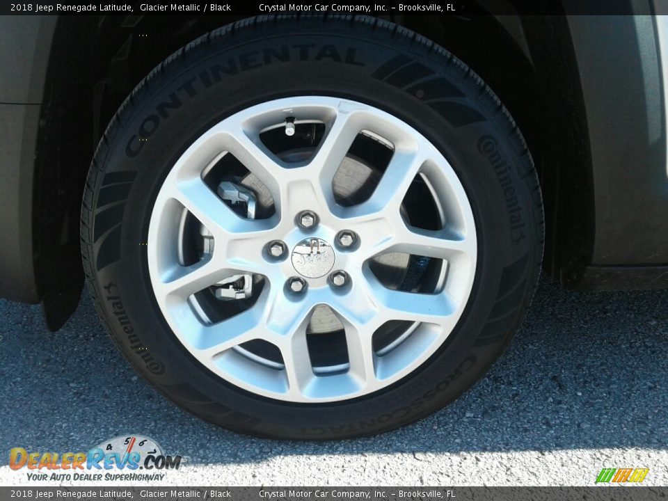 2018 Jeep Renegade Latitude Glacier Metallic / Black Photo #20
