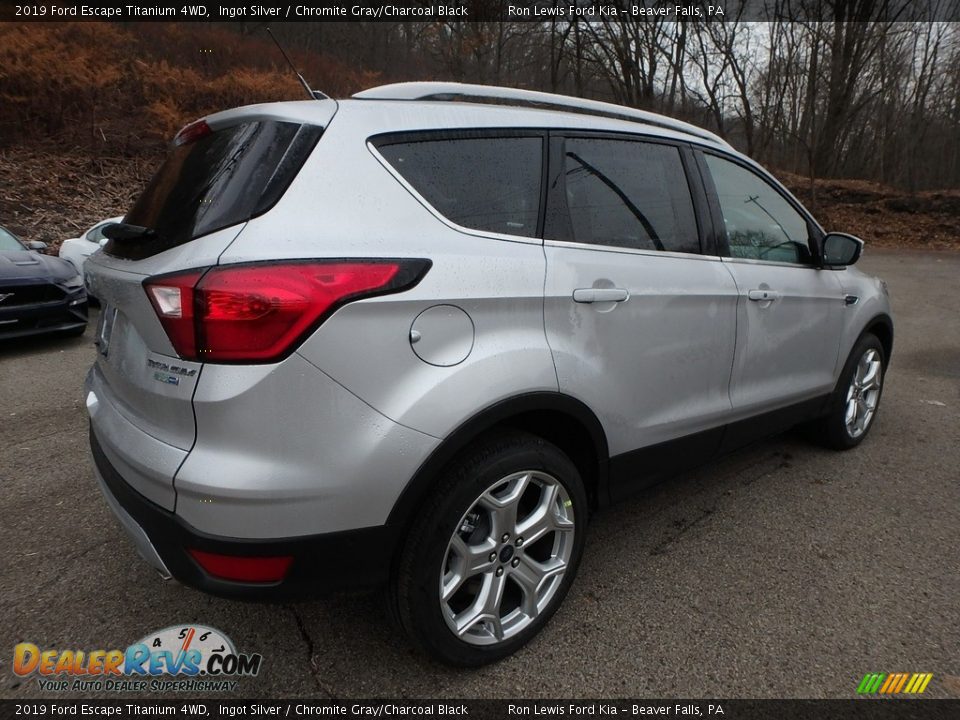2019 Ford Escape Titanium 4WD Ingot Silver / Chromite Gray/Charcoal Black Photo #2