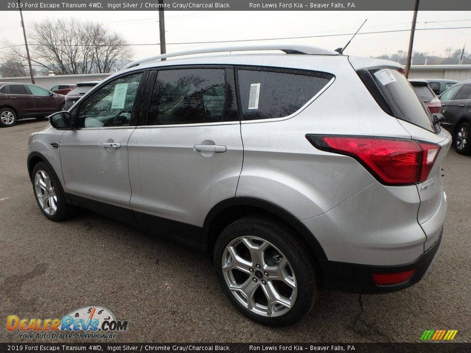 2019 Ford Escape Titanium 4WD Ingot Silver / Chromite Gray/Charcoal Black Photo #5