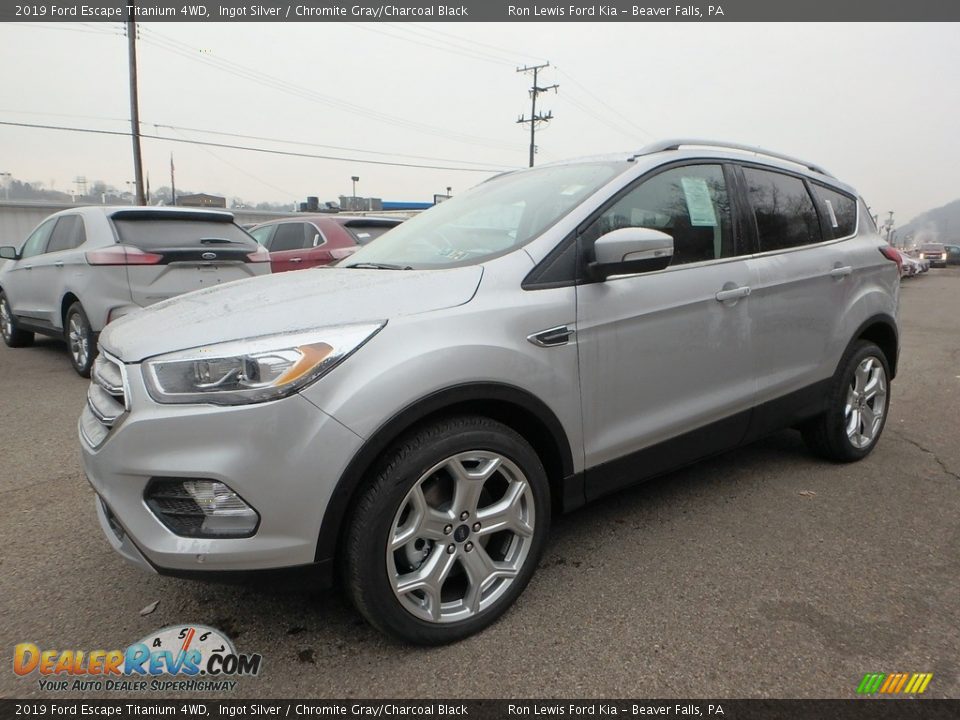 2019 Ford Escape Titanium 4WD Ingot Silver / Chromite Gray/Charcoal Black Photo #7