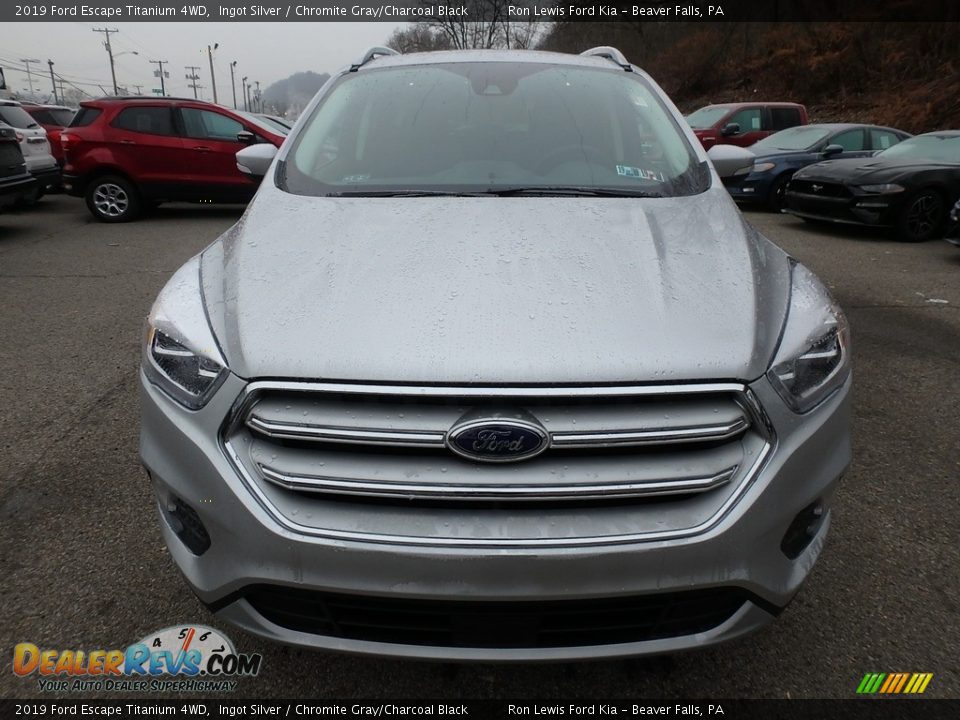 2019 Ford Escape Titanium 4WD Ingot Silver / Chromite Gray/Charcoal Black Photo #8