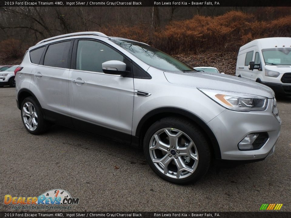 2019 Ford Escape Titanium 4WD Ingot Silver / Chromite Gray/Charcoal Black Photo #9
