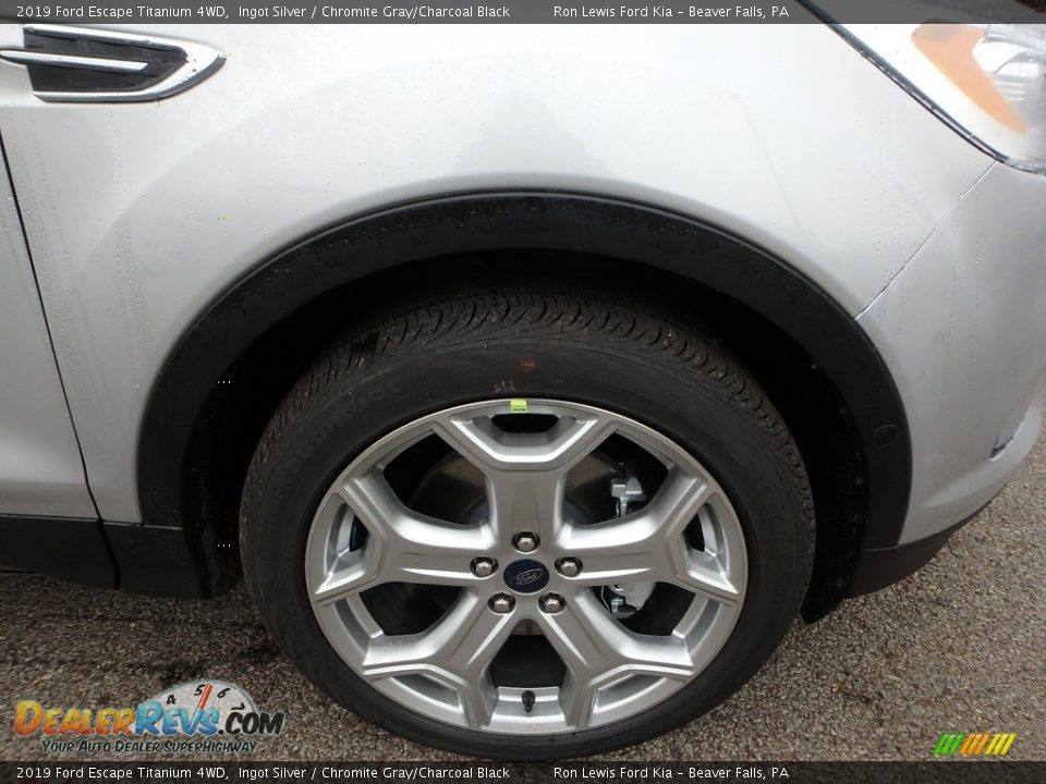 2019 Ford Escape Titanium 4WD Ingot Silver / Chromite Gray/Charcoal Black Photo #10