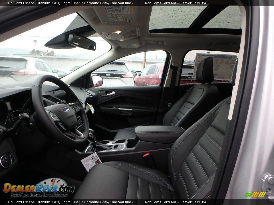 2019 Ford Escape Titanium 4WD Ingot Silver / Chromite Gray/Charcoal Black Photo #11