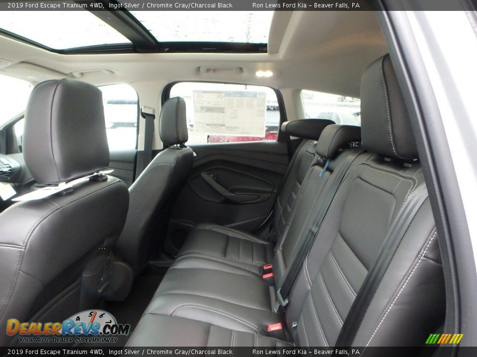 2019 Ford Escape Titanium 4WD Ingot Silver / Chromite Gray/Charcoal Black Photo #12