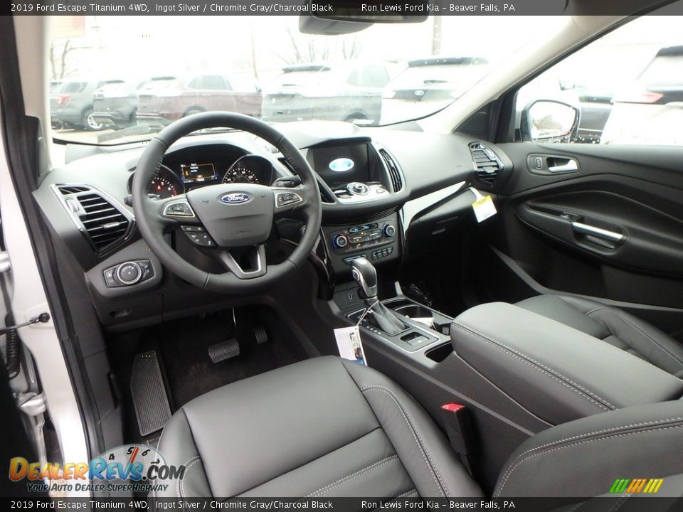 2019 Ford Escape Titanium 4WD Ingot Silver / Chromite Gray/Charcoal Black Photo #13