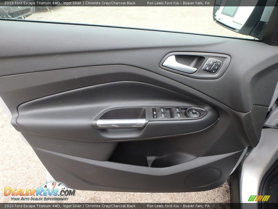 2019 Ford Escape Titanium 4WD Ingot Silver / Chromite Gray/Charcoal Black Photo #14