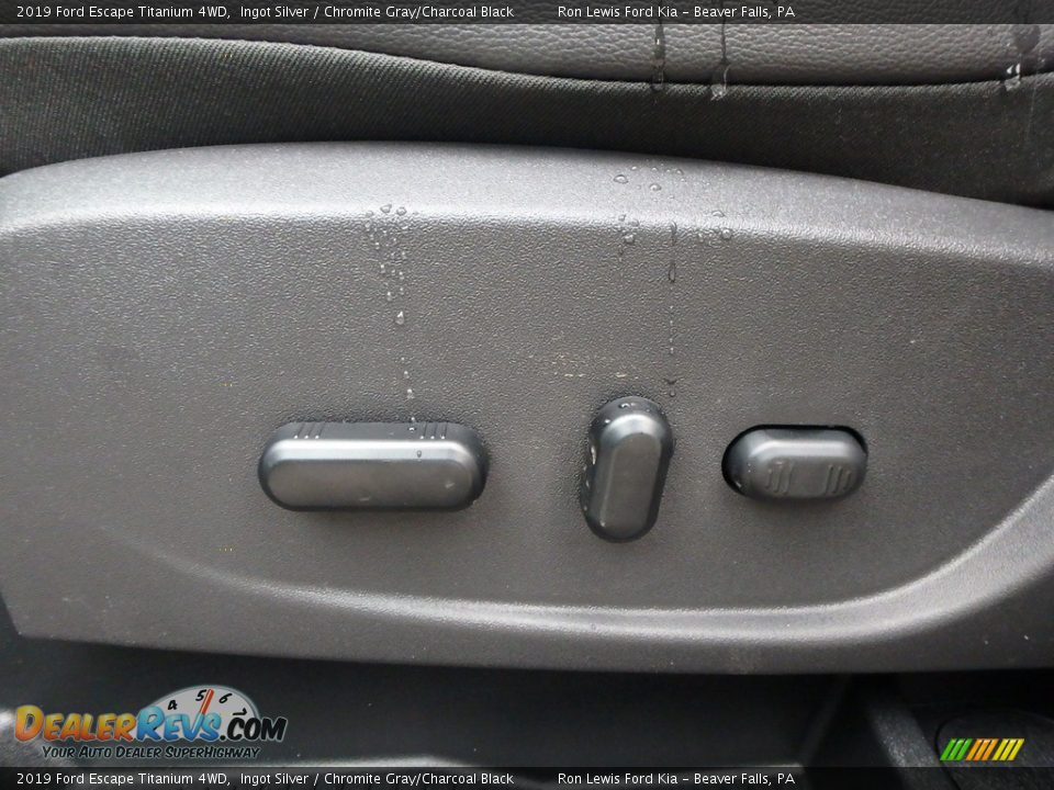 2019 Ford Escape Titanium 4WD Ingot Silver / Chromite Gray/Charcoal Black Photo #16