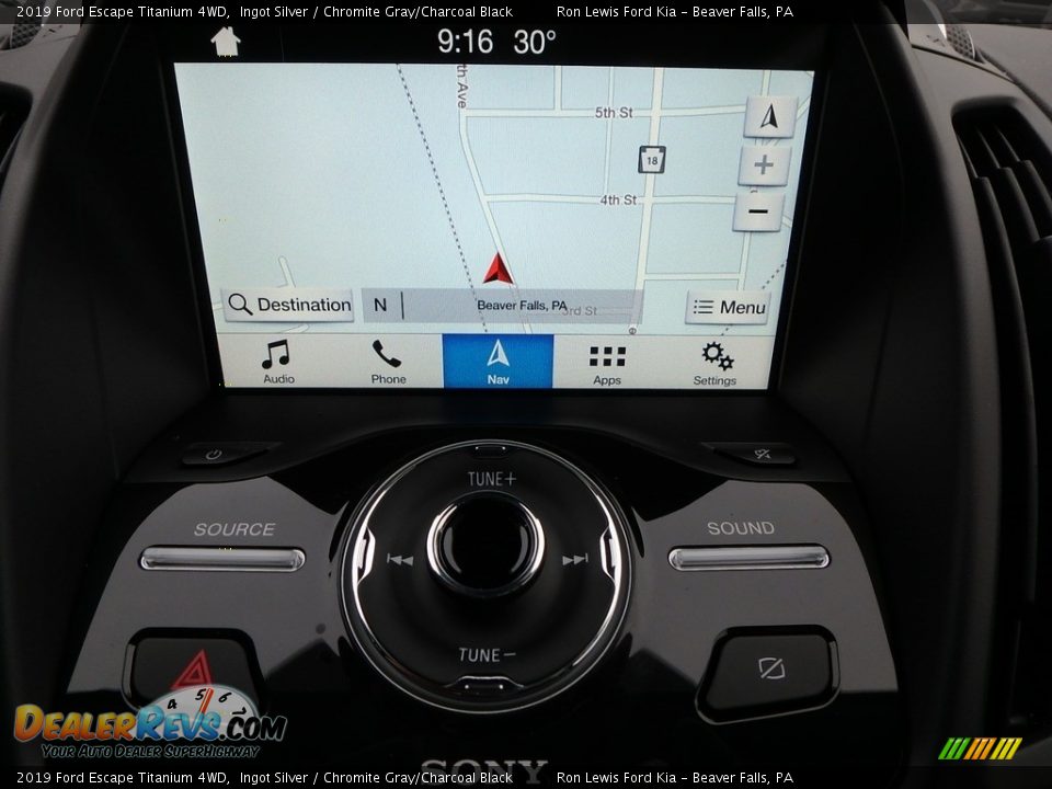 2019 Ford Escape Titanium 4WD Ingot Silver / Chromite Gray/Charcoal Black Photo #19