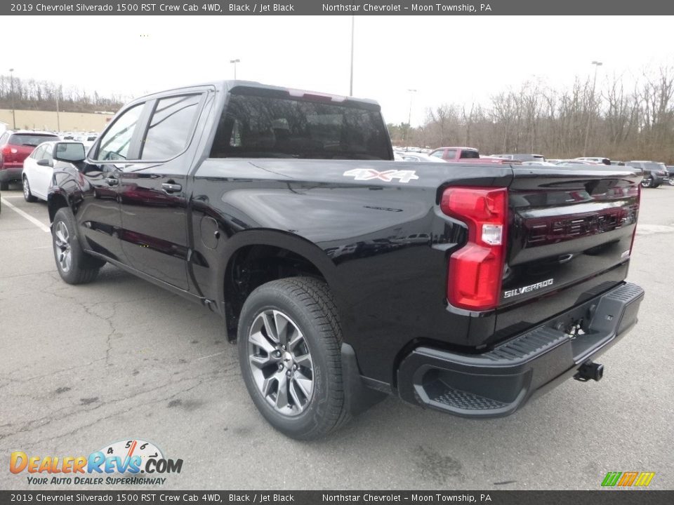 2019 Chevrolet Silverado 1500 RST Crew Cab 4WD Black / Jet Black Photo #4