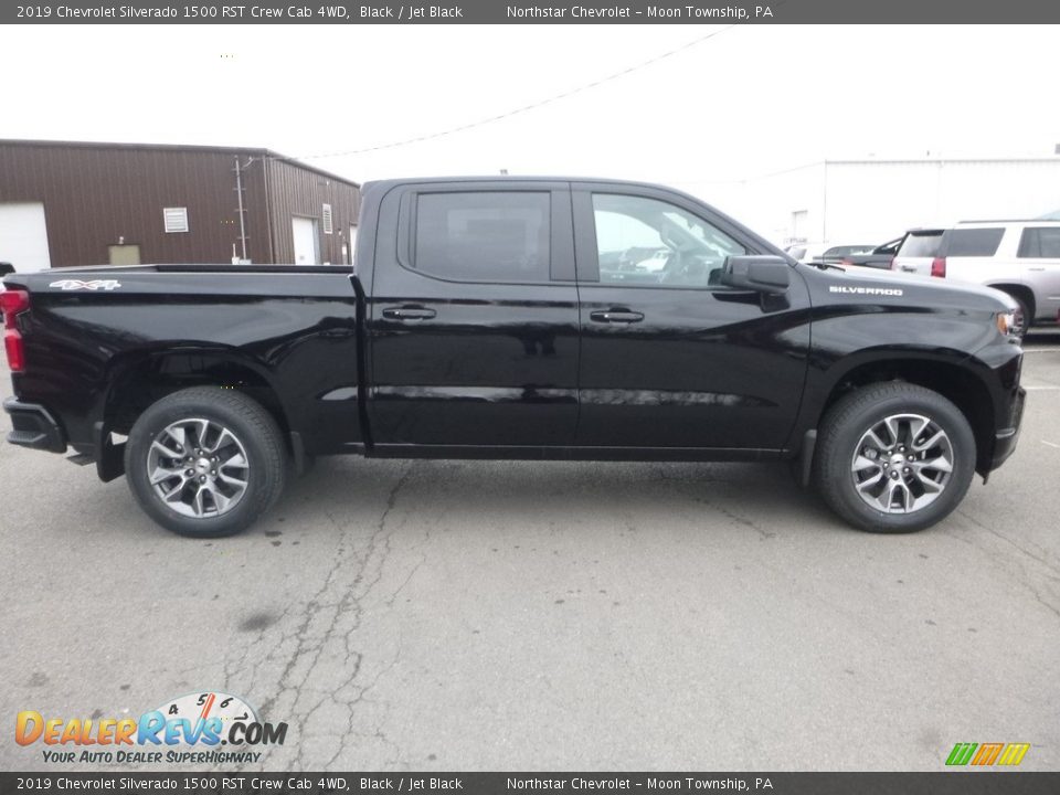 2019 Chevrolet Silverado 1500 RST Crew Cab 4WD Black / Jet Black Photo #7