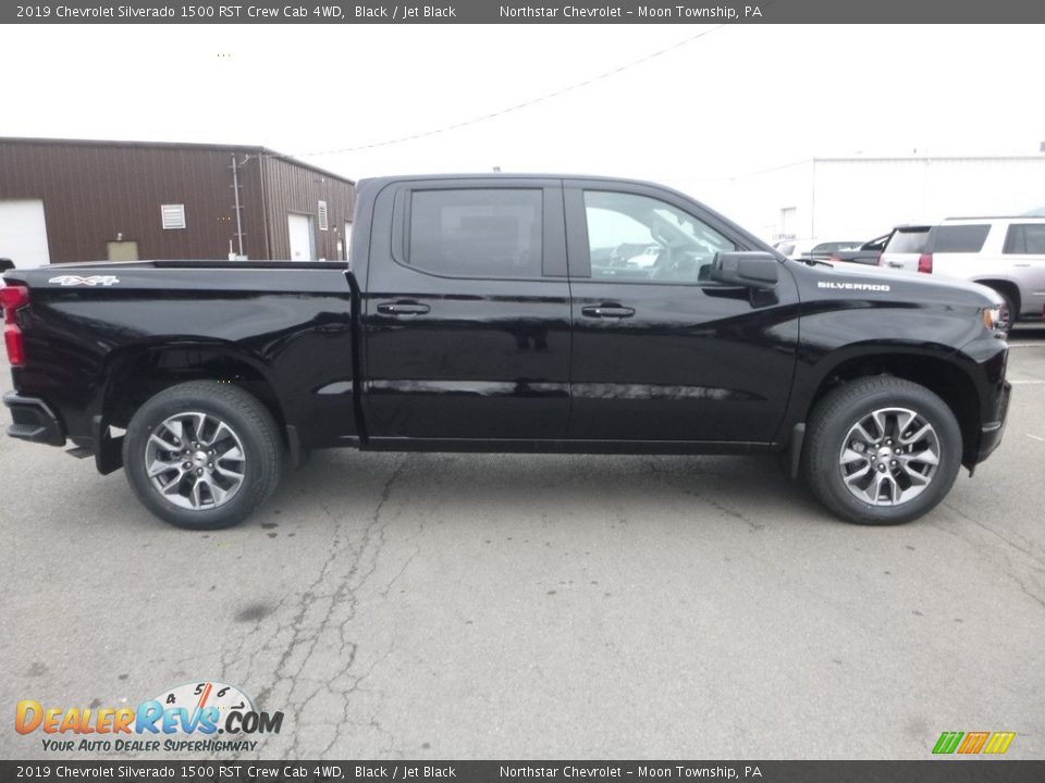 2019 Chevrolet Silverado 1500 RST Crew Cab 4WD Black / Jet Black Photo #7