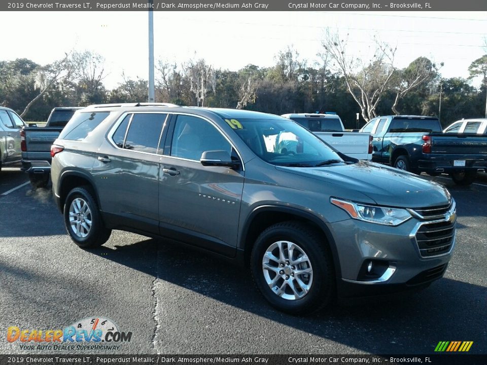 2019 Chevrolet Traverse LT Pepperdust Metallic / Dark Atmosphere/Medium Ash Gray Photo #7