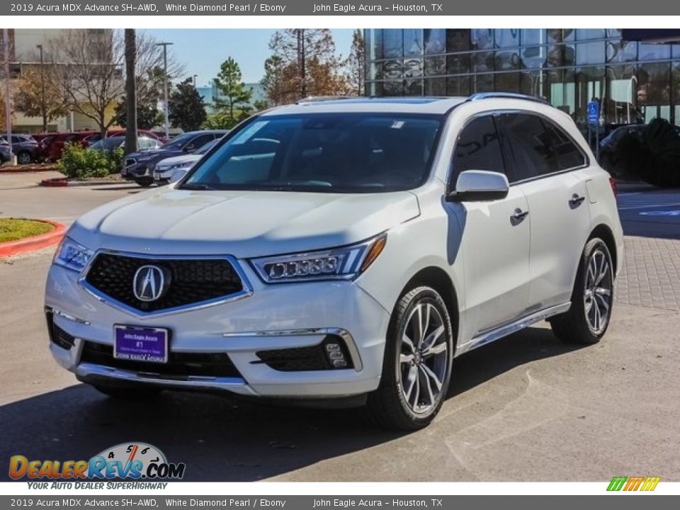 2019 Acura MDX Advance SH-AWD White Diamond Pearl / Ebony Photo #3