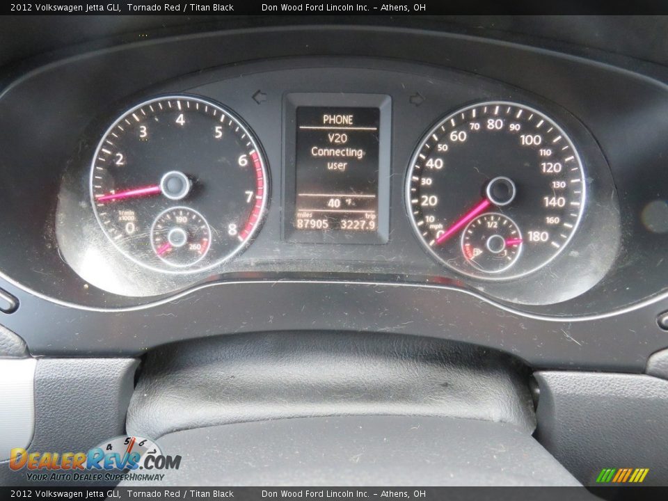 2012 Volkswagen Jetta GLI Tornado Red / Titan Black Photo #23