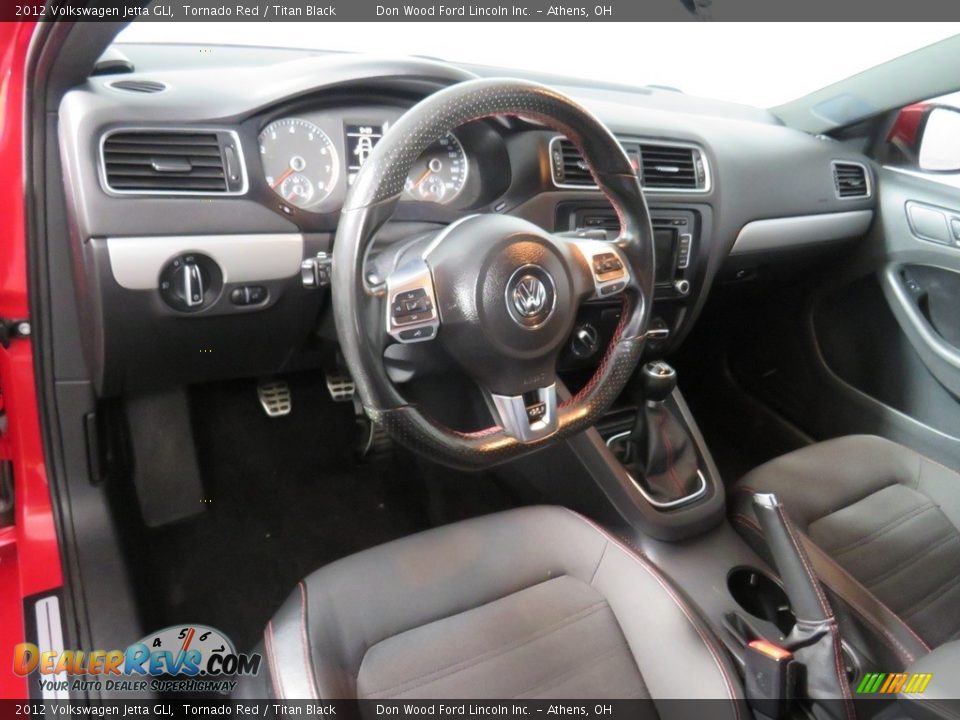 2012 Volkswagen Jetta GLI Tornado Red / Titan Black Photo #34