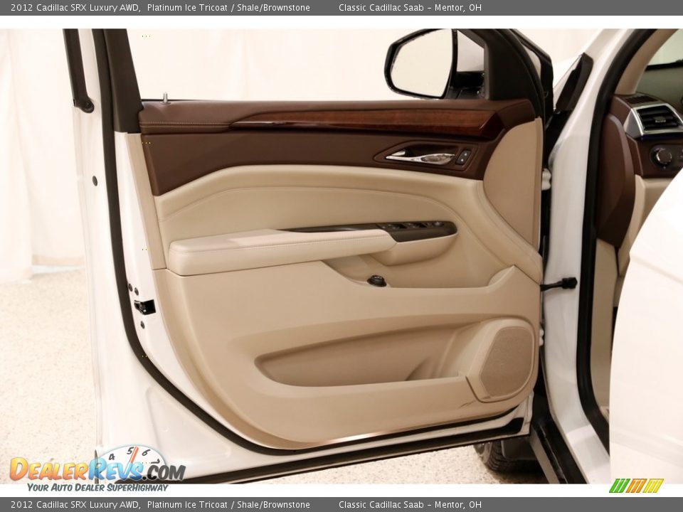 2012 Cadillac SRX Luxury AWD Platinum Ice Tricoat / Shale/Brownstone Photo #4