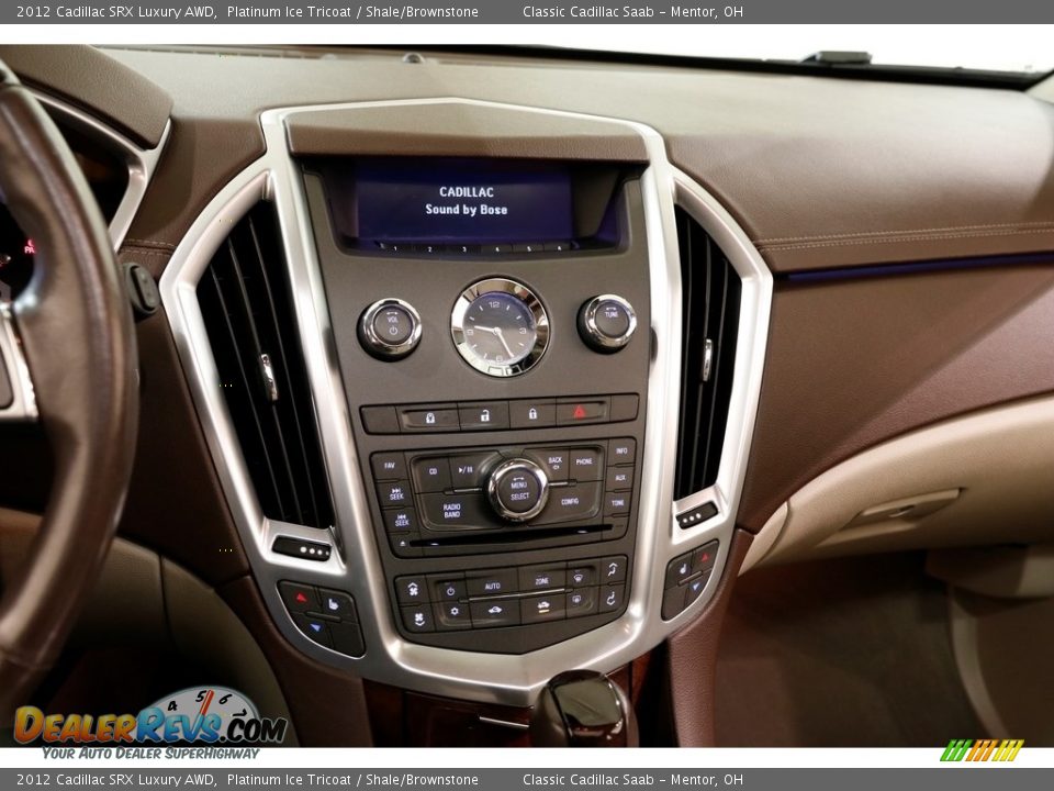 2012 Cadillac SRX Luxury AWD Platinum Ice Tricoat / Shale/Brownstone Photo #9