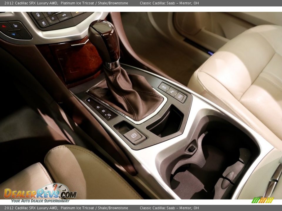 2012 Cadillac SRX Luxury AWD Platinum Ice Tricoat / Shale/Brownstone Photo #12