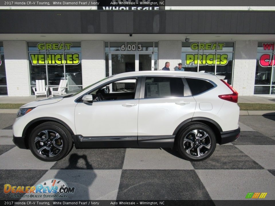 2017 Honda CR-V Touring White Diamond Pearl / Ivory Photo #1