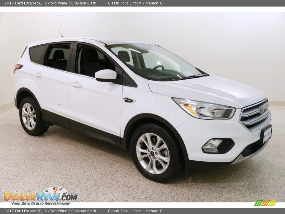 2017 Ford Escape SE Oxford White / Charcoal Black Photo #1