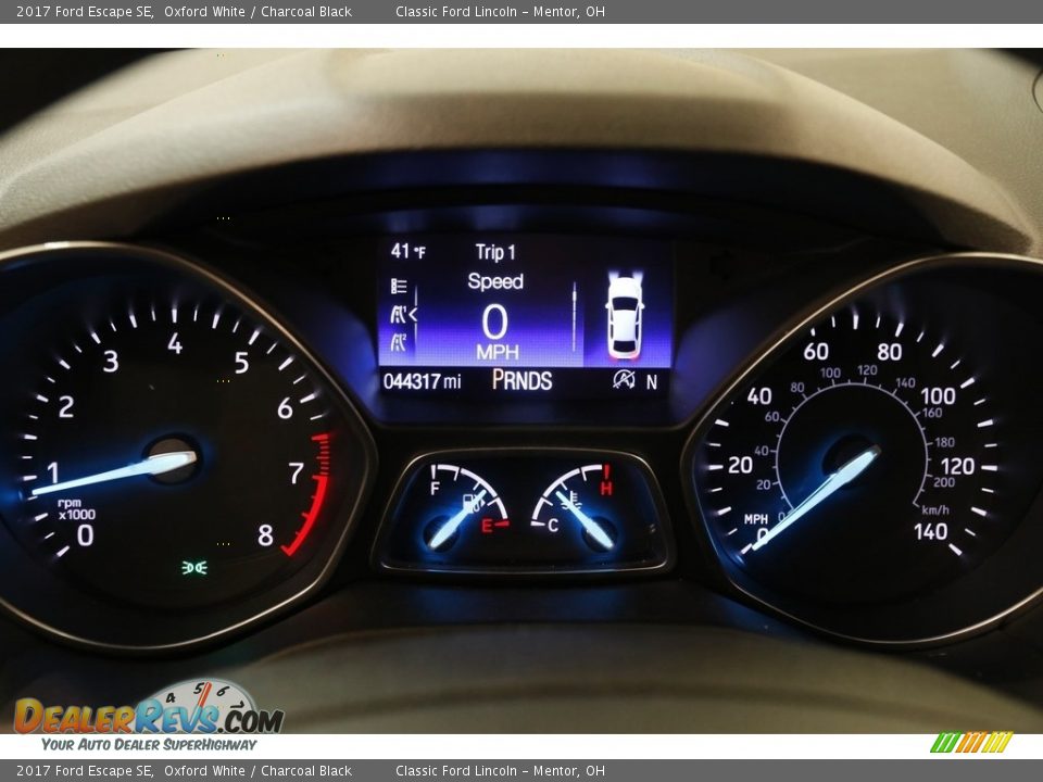 2017 Ford Escape SE Oxford White / Charcoal Black Photo #8