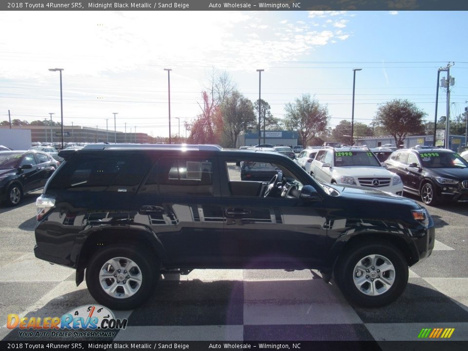2018 Toyota 4Runner SR5 Midnight Black Metallic / Sand Beige Photo #3