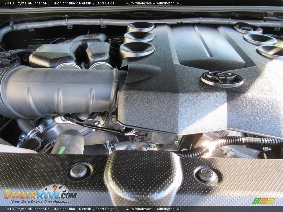 2018 Toyota 4Runner SR5 Midnight Black Metallic / Sand Beige Photo #6