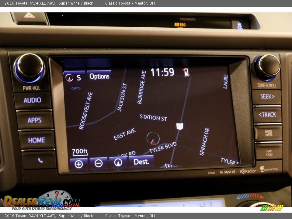 2016 Toyota RAV4 XLE AWD Super White / Black Photo #10