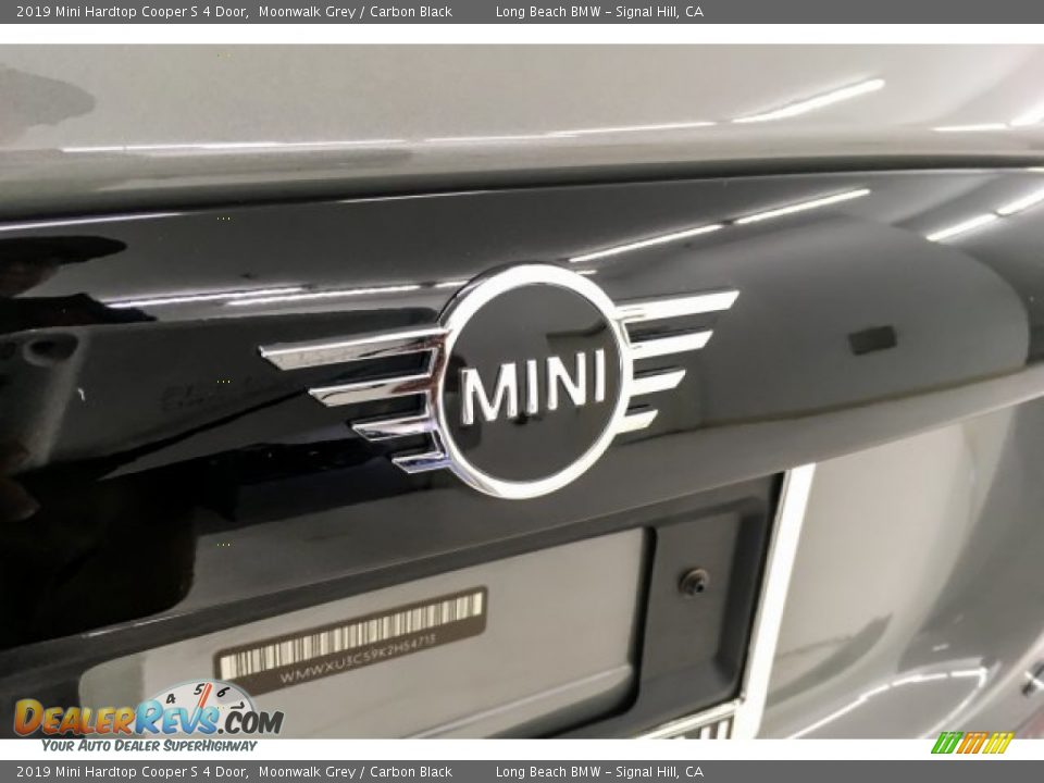 2019 Mini Hardtop Cooper S 4 Door Moonwalk Grey / Carbon Black Photo #26