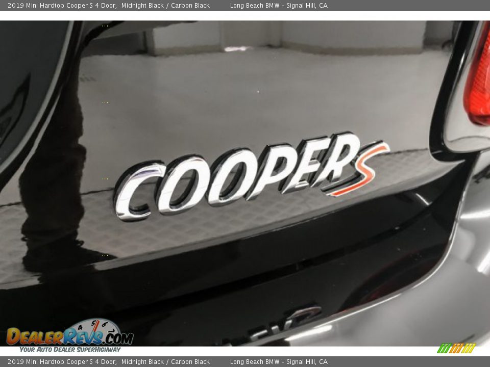 2019 Mini Hardtop Cooper S 4 Door Midnight Black / Carbon Black Photo #7