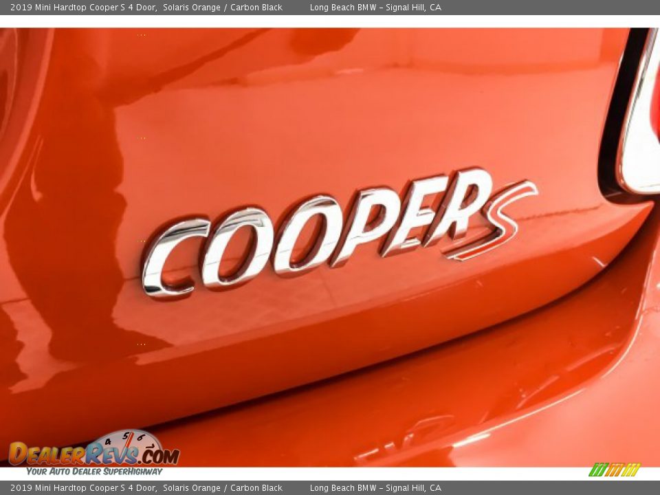 2019 Mini Hardtop Cooper S 4 Door Solaris Orange / Carbon Black Photo #7
