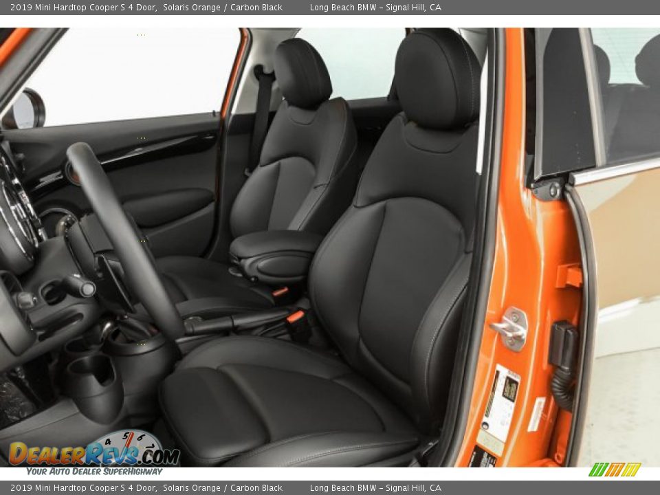 2019 Mini Hardtop Cooper S 4 Door Solaris Orange / Carbon Black Photo #33