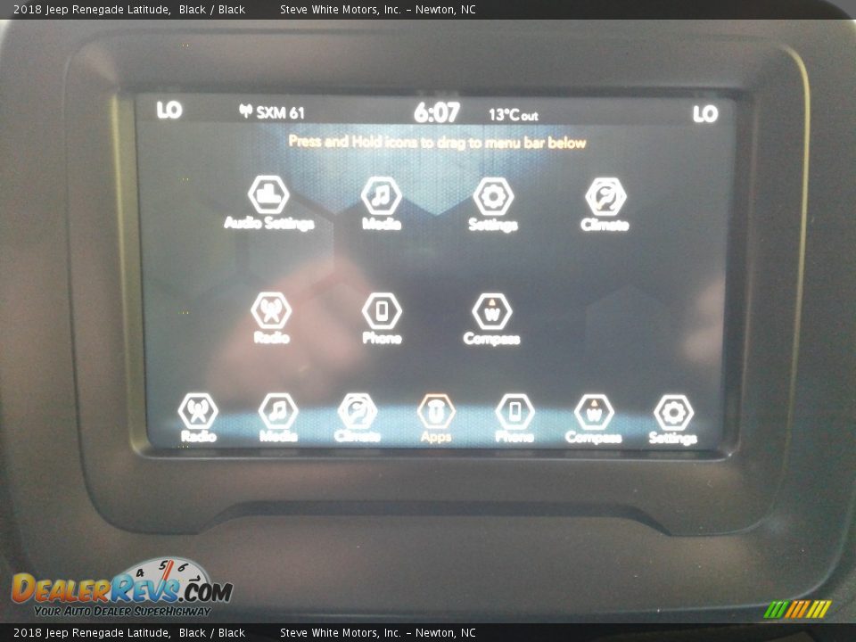 2018 Jeep Renegade Latitude Black / Black Photo #23