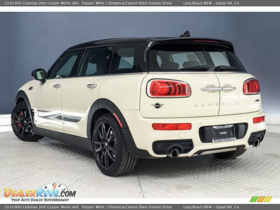 2019 Mini Clubman John Cooper Works All4 Pepper White / Dinamica/Carbon Black Double Stripe Photo #10