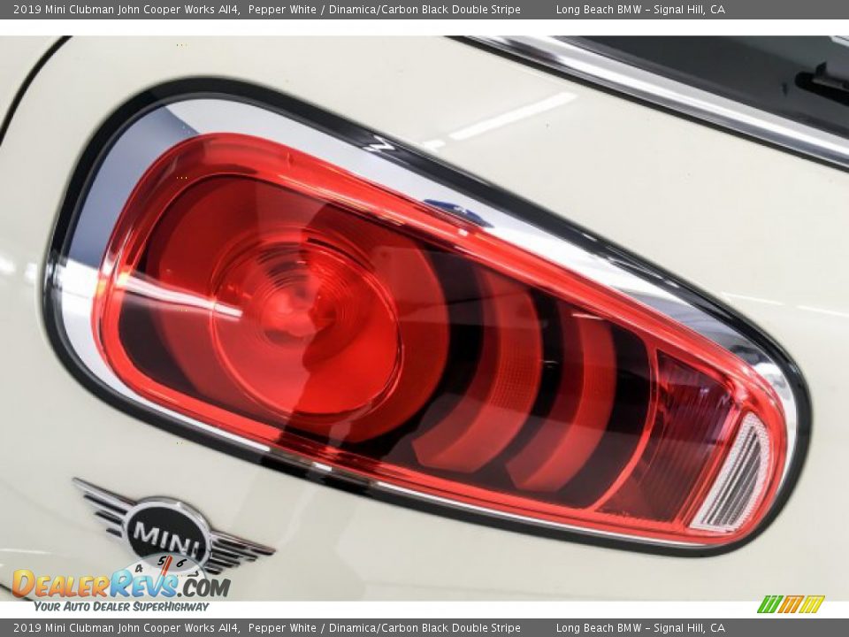 2019 Mini Clubman John Cooper Works All4 Pepper White / Dinamica/Carbon Black Double Stripe Photo #25
