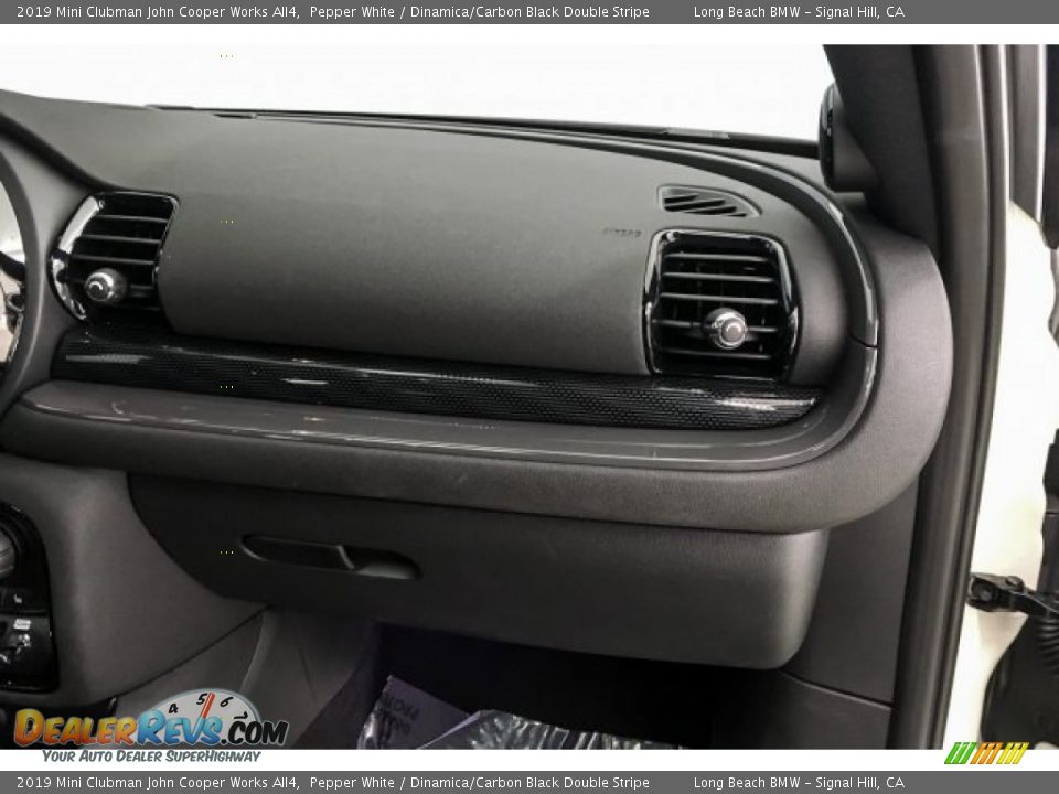 2019 Mini Clubman John Cooper Works All4 Pepper White / Dinamica/Carbon Black Double Stripe Photo #26