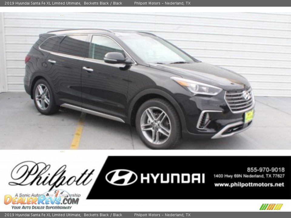 2019 Hyundai Santa Fe XL Limited Ultimate Becketts Black / Black Photo #1