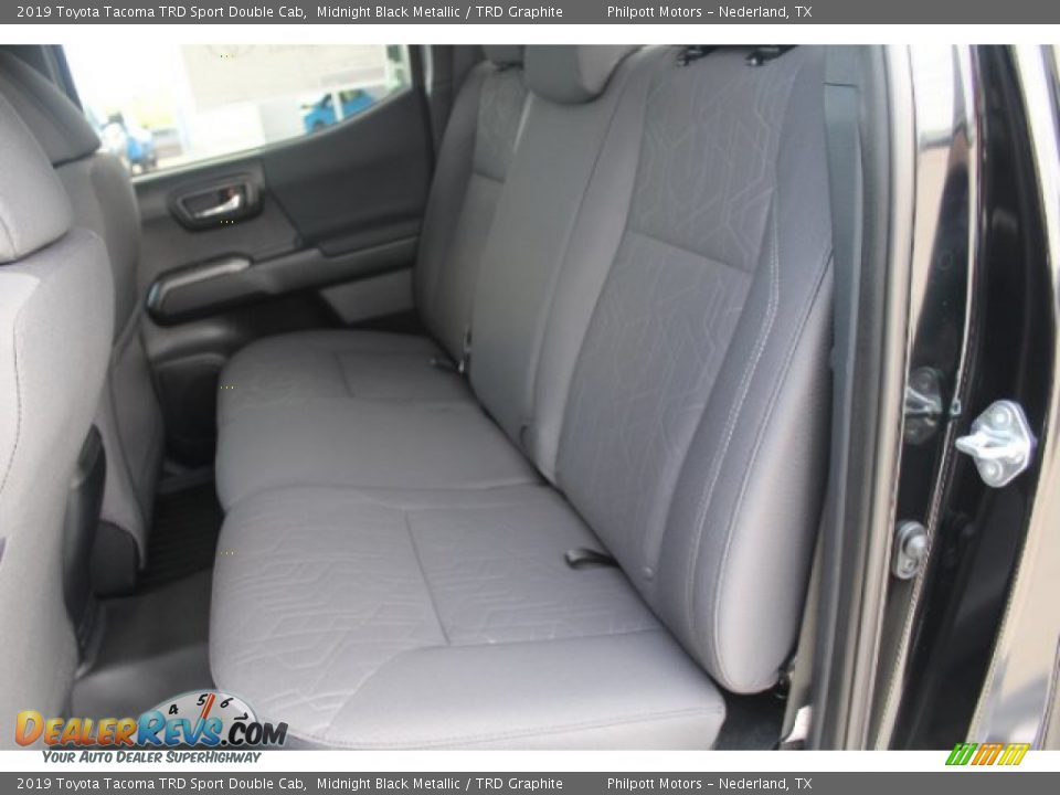 Rear Seat of 2019 Toyota Tacoma TRD Sport Double Cab Photo #17