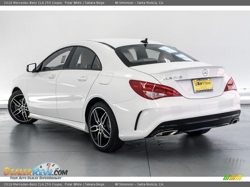 2019 Mercedes-Benz CLA 250 Coupe Polar White / Sahara Beige Photo #2