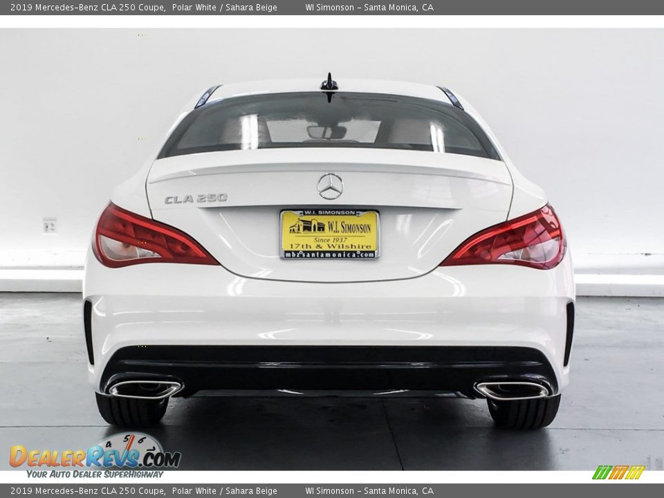2019 Mercedes-Benz CLA 250 Coupe Polar White / Sahara Beige Photo #3