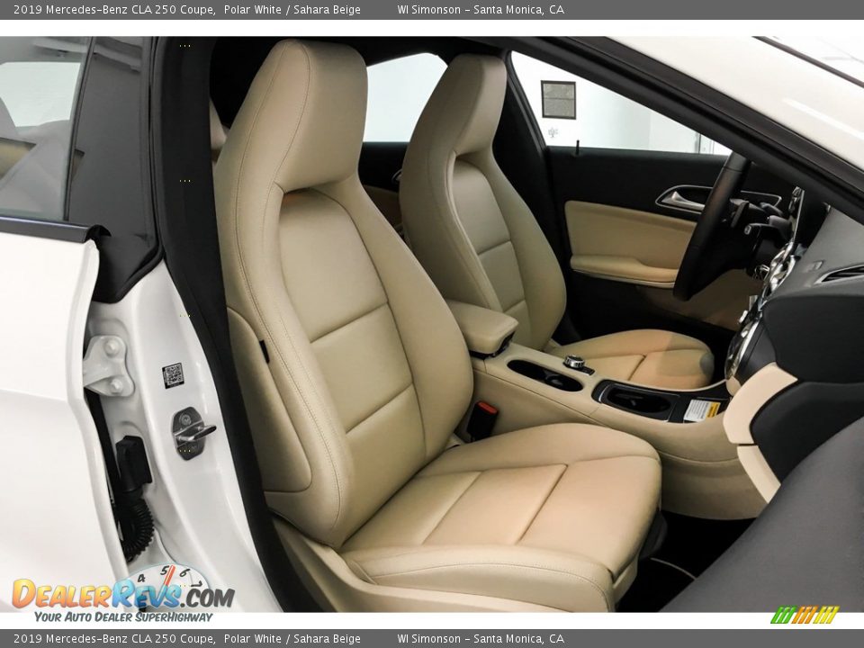 2019 Mercedes-Benz CLA 250 Coupe Polar White / Sahara Beige Photo #5