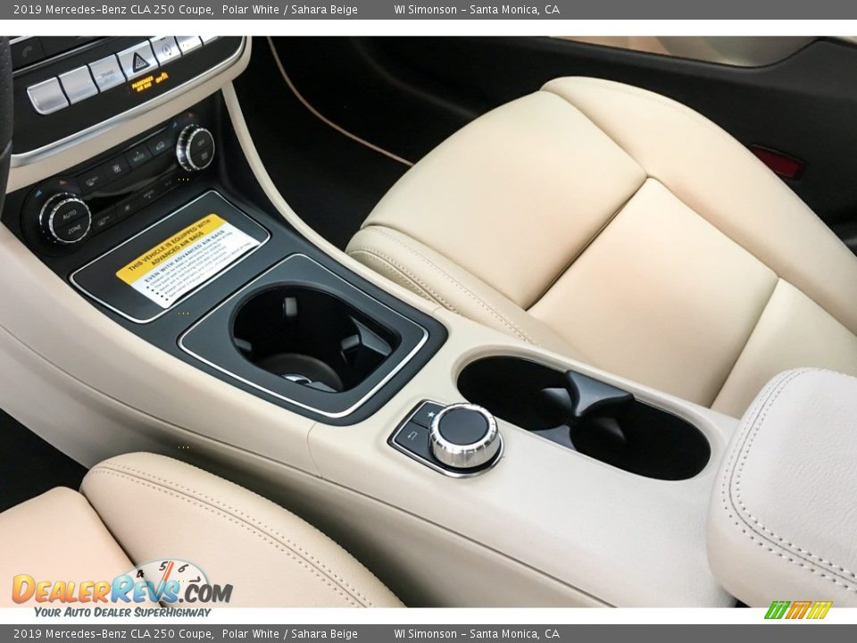2019 Mercedes-Benz CLA 250 Coupe Polar White / Sahara Beige Photo #7