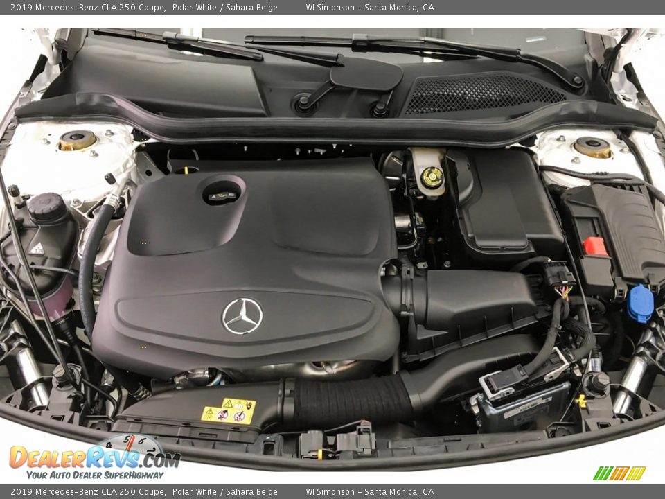 2019 Mercedes-Benz CLA 250 Coupe Polar White / Sahara Beige Photo #8