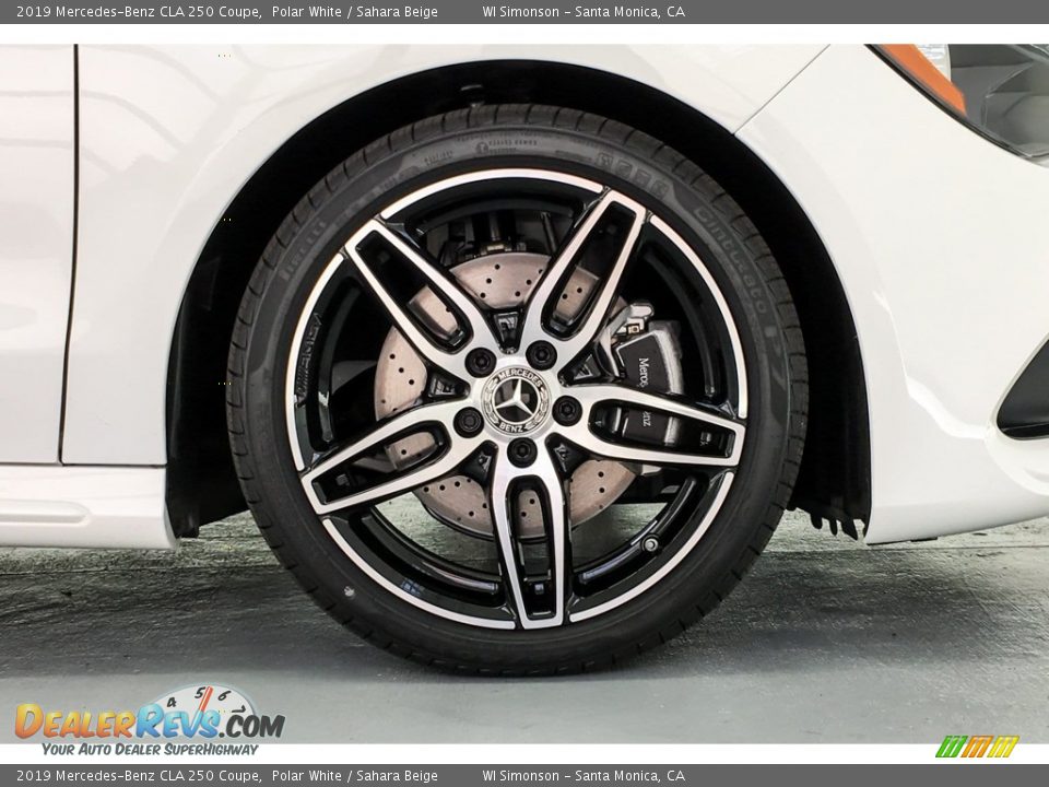 2019 Mercedes-Benz CLA 250 Coupe Polar White / Sahara Beige Photo #9