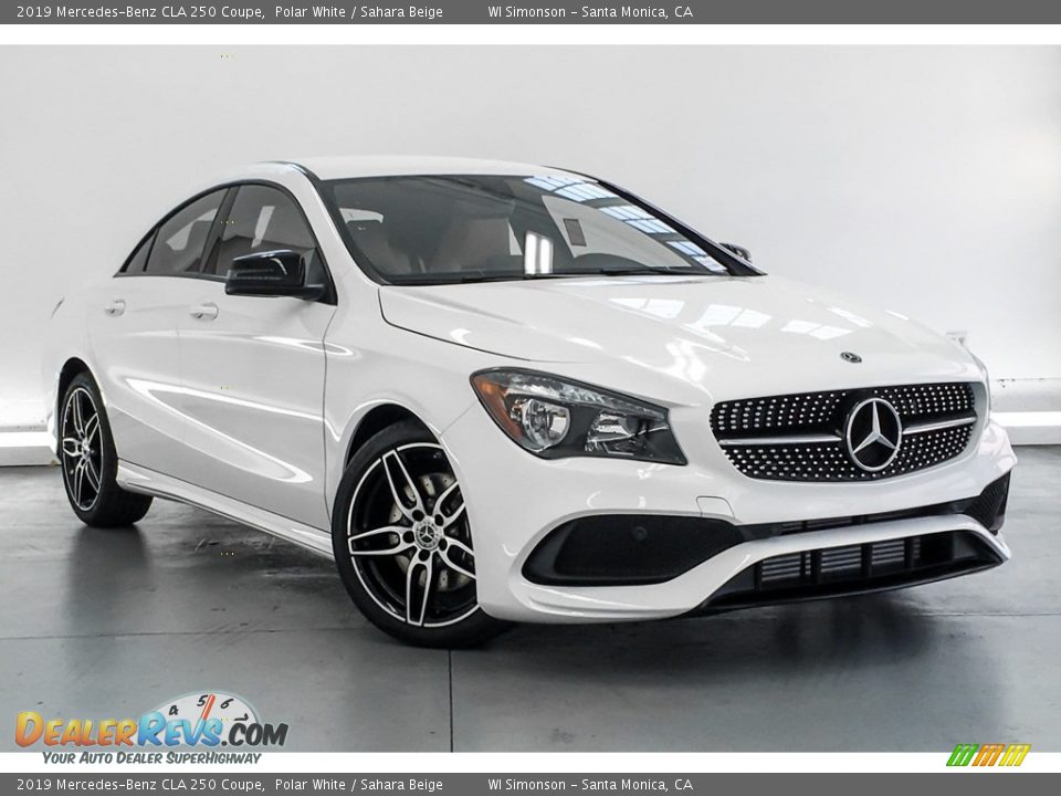 2019 Mercedes-Benz CLA 250 Coupe Polar White / Sahara Beige Photo #12