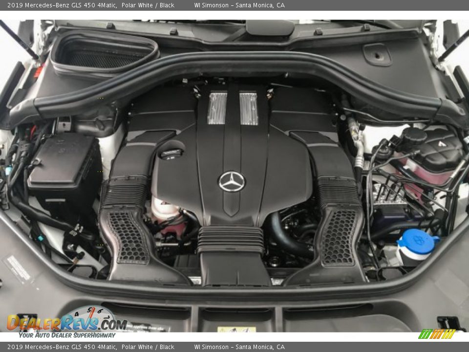 2019 Mercedes-Benz GLS 450 4Matic Polar White / Black Photo #8