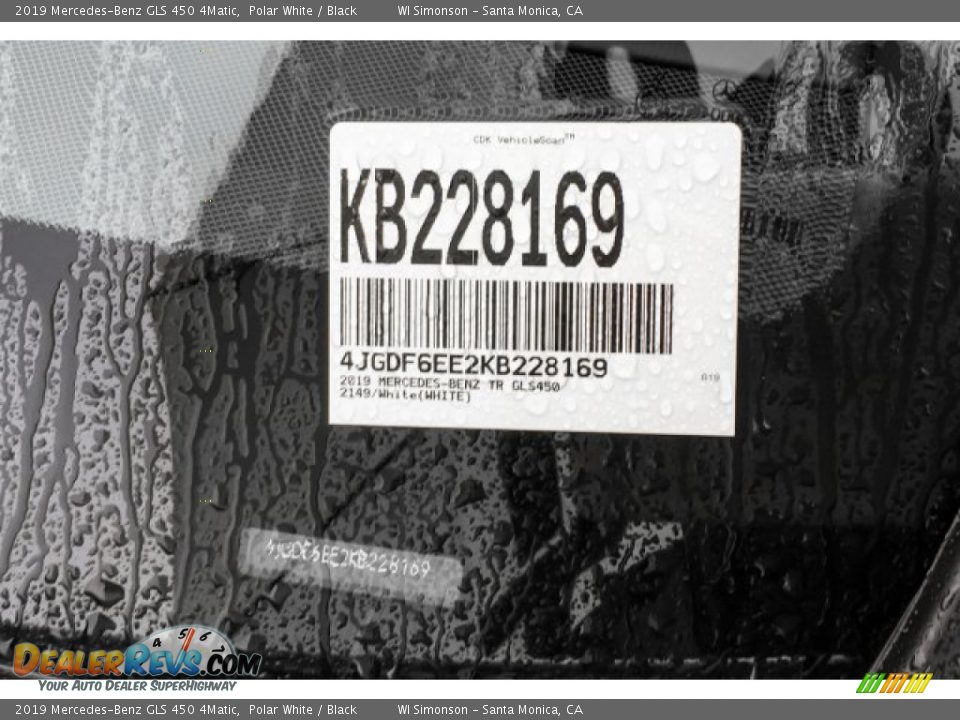 2019 Mercedes-Benz GLS 450 4Matic Polar White / Black Photo #11