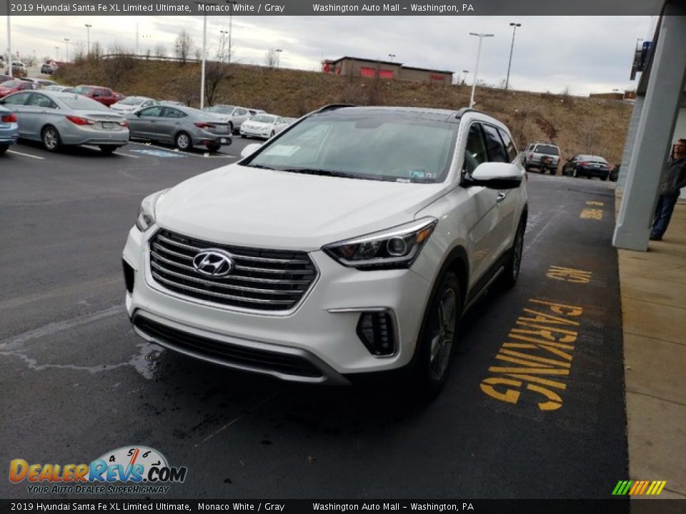 2019 Hyundai Santa Fe XL Limited Ultimate Monaco White / Gray Photo #3
